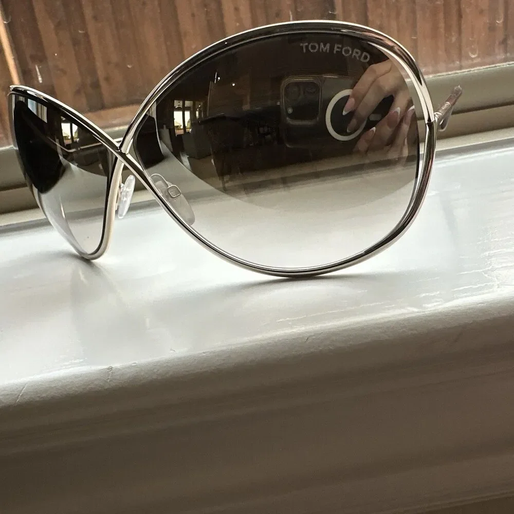 TOM FORD Miranda TF130 28G SHINY SAVANNAH TORTOISE PALE GOLD SUNGLASSES